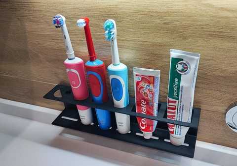 Органайзер для зубных щеток и пасты настенный, 14.5х13х11 см L617 Qlux